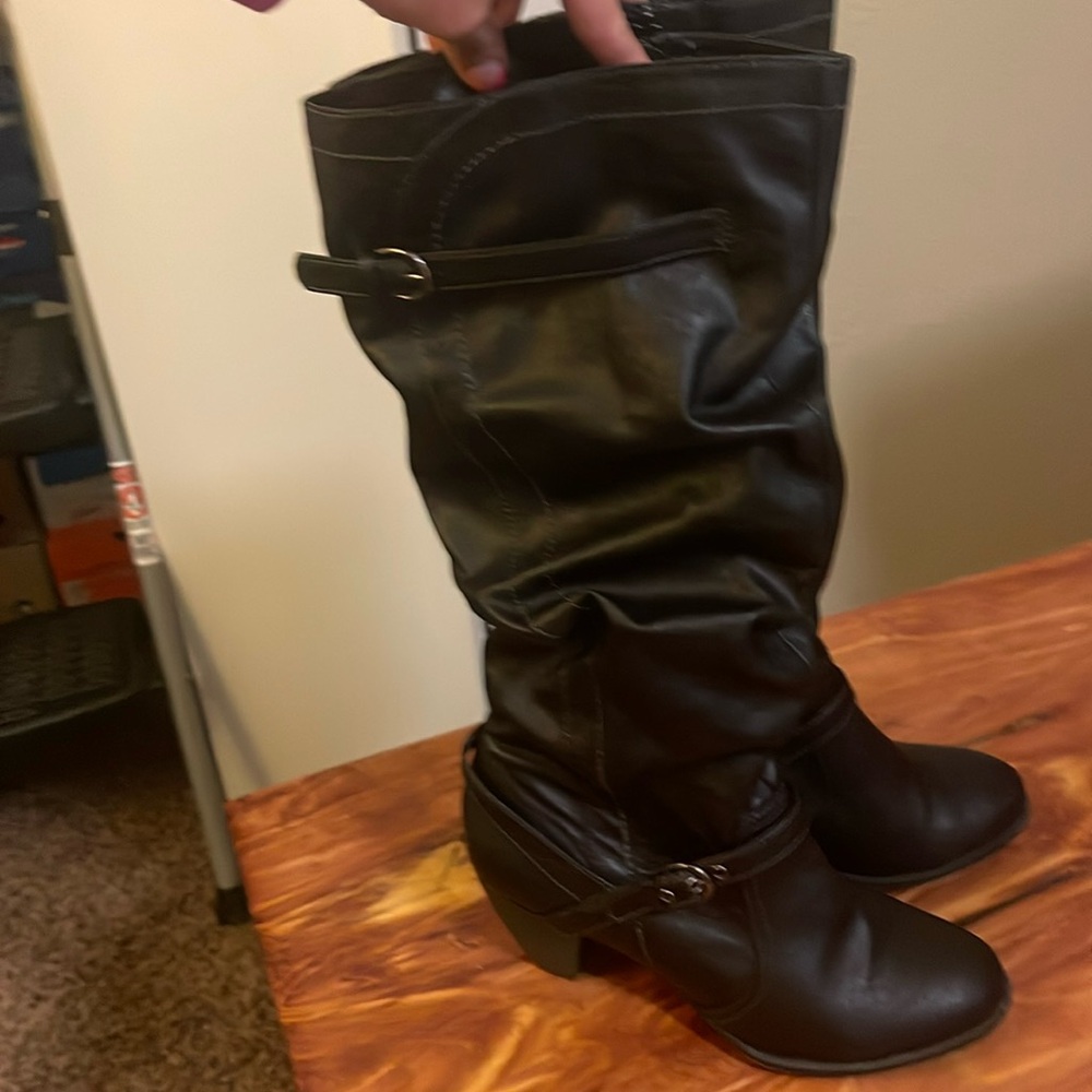 Jellypop black knee-high boots